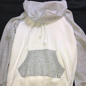 gray and white billabong hoodie